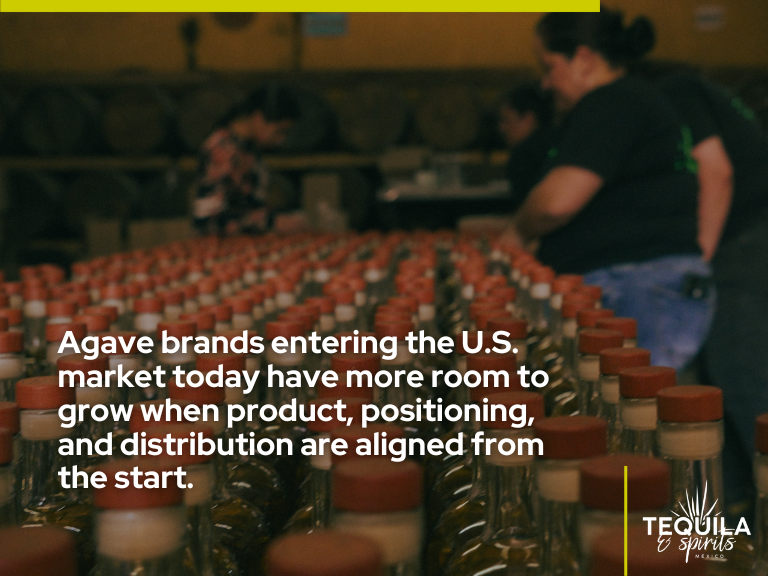 nsight image explaining how agave brands entering the U.S. spirits market can grow when product, positioning, and distribution are aligned.